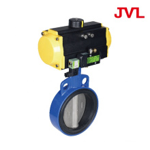 forged Pneumatic Soft seal worm gear butterfly valve